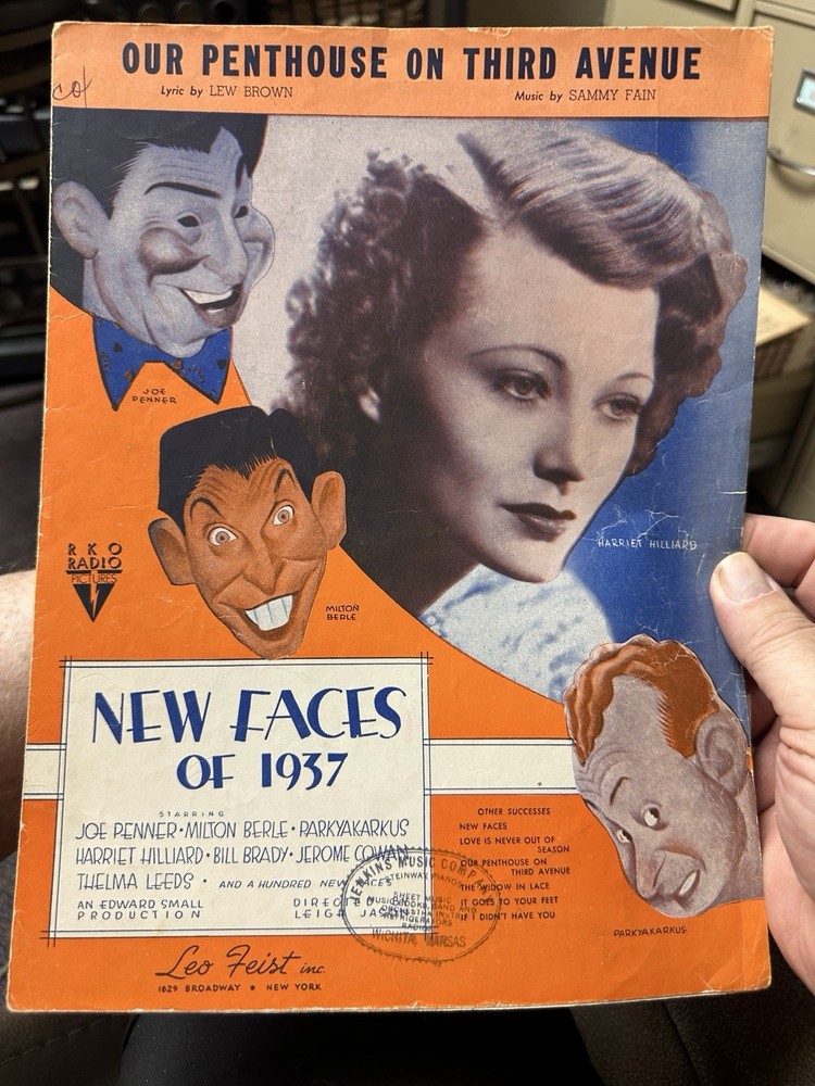 M Movie Musical  Sheet Music from NEW FACES OF 1937 ‘Our Penthouse
