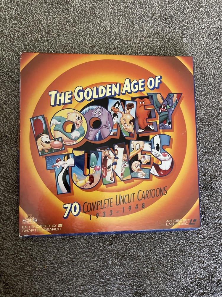 The Golden Age of Looney Tunes - V. 1 (Laserdisc, 1991, 5 Disc Set) Exc Cond
