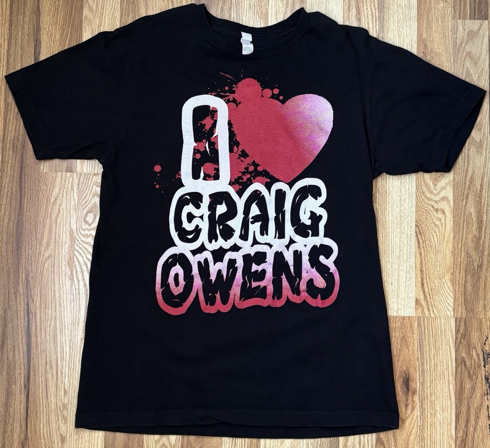 I Love Craig Owens (Chiodos) Rare VTG Orig 2000s Myspace Emo Unisex Large Shirt
