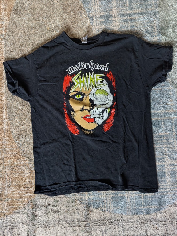 Vintage Motörhead “Shine” Graphic T-Shirt Men’s Large Black Band Tee