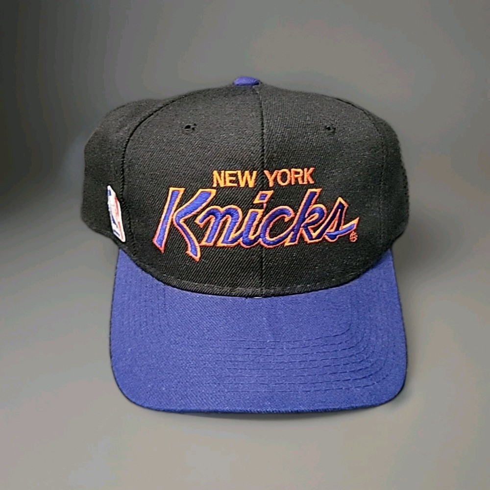 New York Vintage Sports Specialties Script Snapback Cap Black Wool