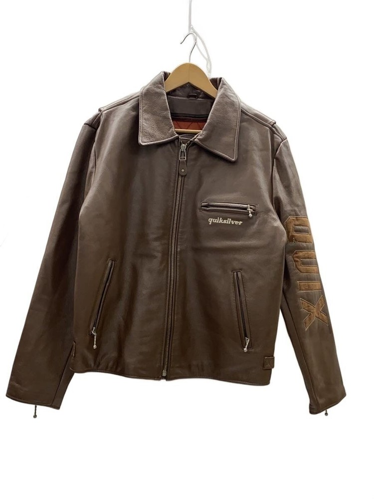 Quiksilver Leather Jacket Blouson/-/Leather/Brown 3503