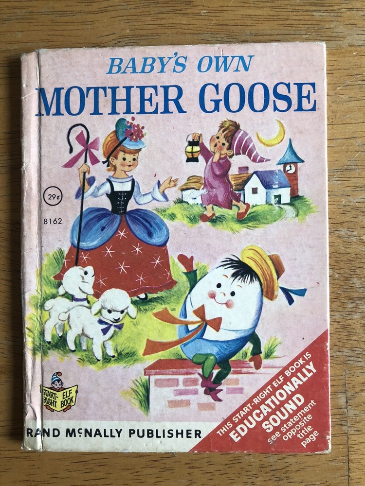 Vintage 1969 Rand McNally Start Right Elf Book-Baby's Own Mother Goose