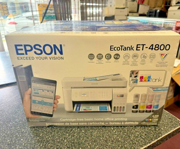 Epson EcoTank ET-4800 All-In-One Wireless Color Inkjet Printer Scanner Copier