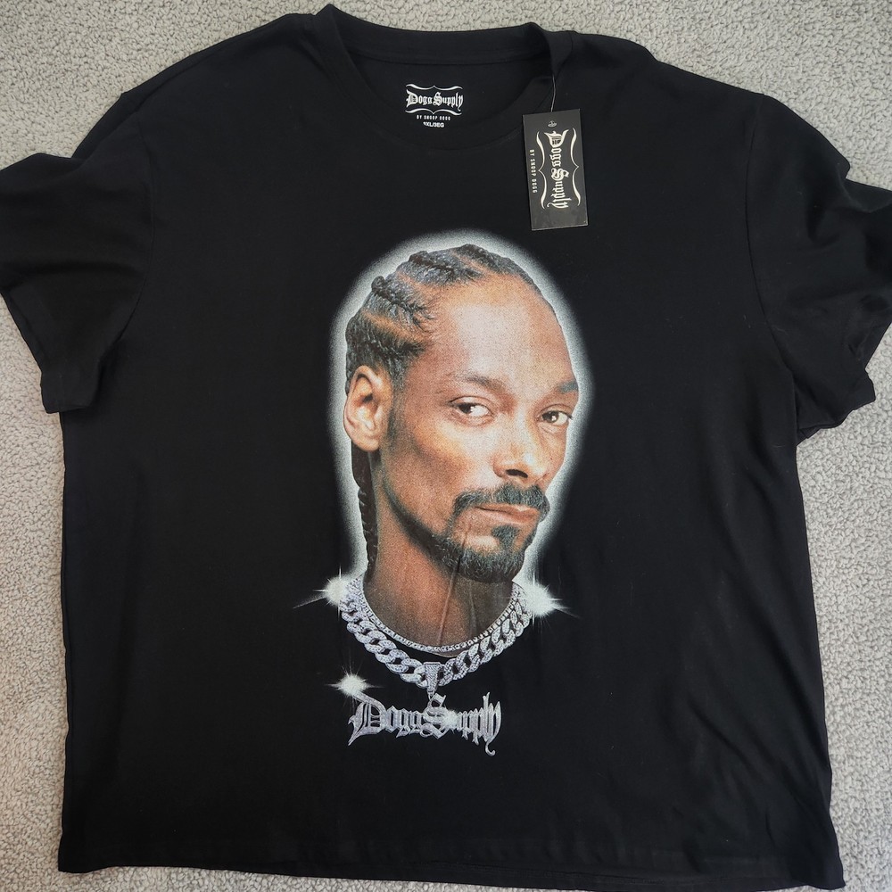 SNOOP DOGG SUPPLY Black Graphic Print Short Sleeve Crew Neck T-Shirt XXXL NWT