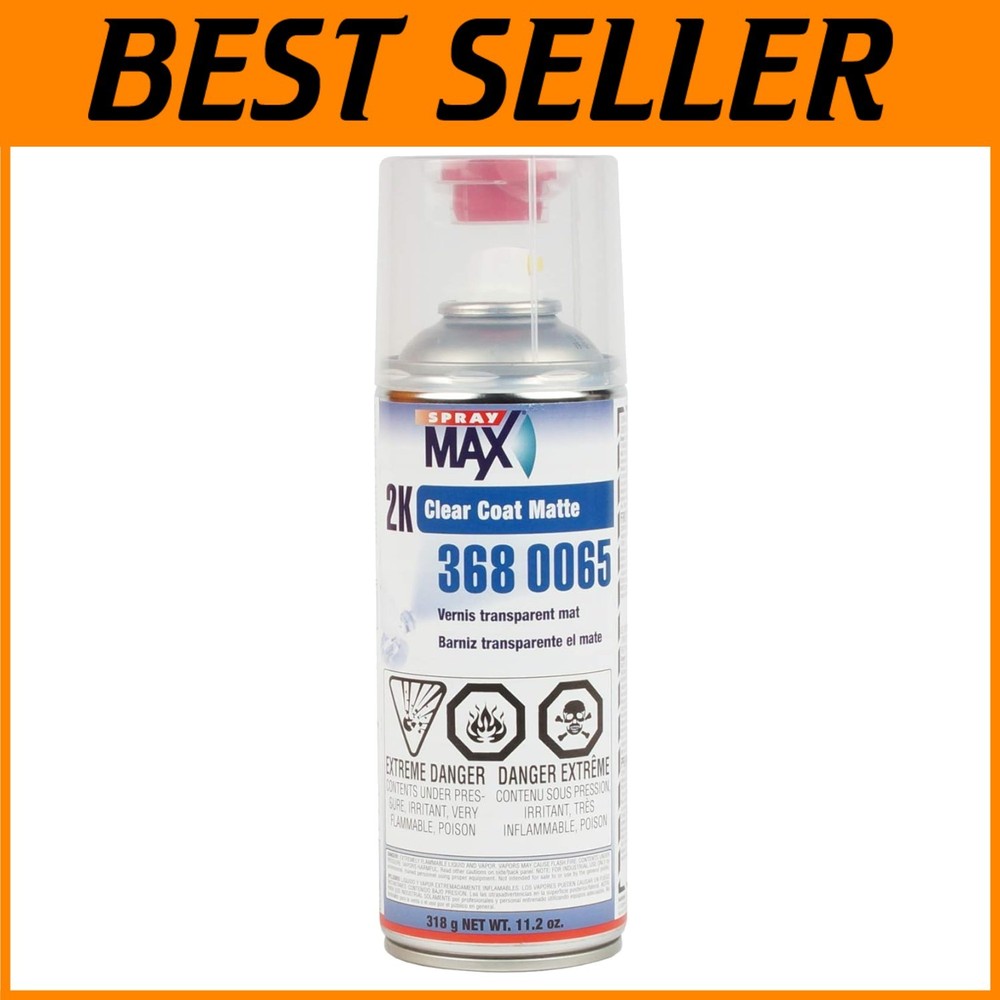 High-Performance 11.2oz Spray Matte Clearcoat for Automotive Repair & Detailing