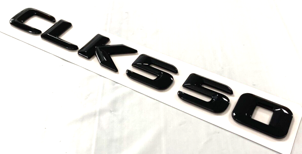 GLOSS BLACK CLK550 FOR MERCEDES CLK550 REAR TRUNK EMBLEM BADGE NAMEPLATE DECAL