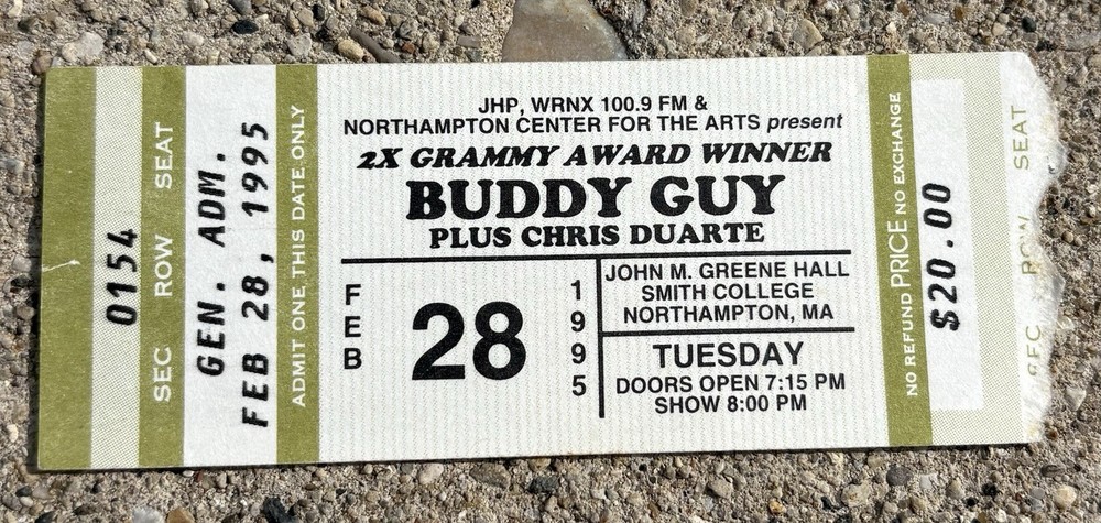 BUDDY GUY Concert Ticket Stub 1995 Tour