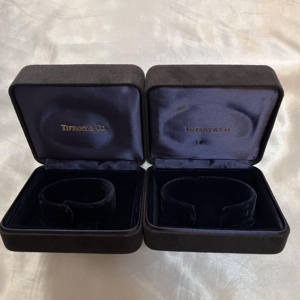 Tiffany bangle empty box set of 2 bracelet case jewelry mzmr
