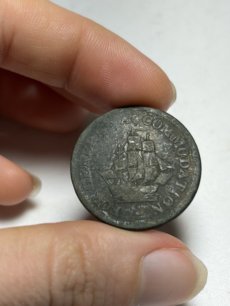 Antique Half Penny Token For General Accommodations-image