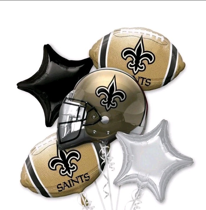 New Orleans Saints NFL Football Anagram Balloon Bouquet Birthday Decoration