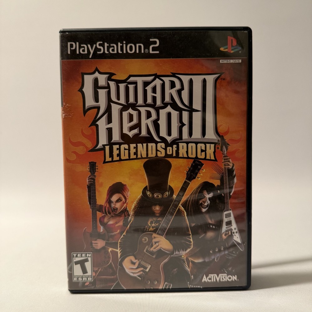 Guitar Hero III Legends of Rock Sony PlayStation PS2 Music Rhythm Video Game