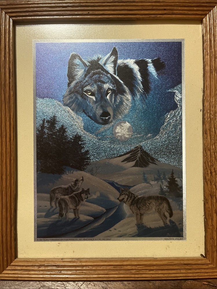 Framed Foil Metallic Artwork 