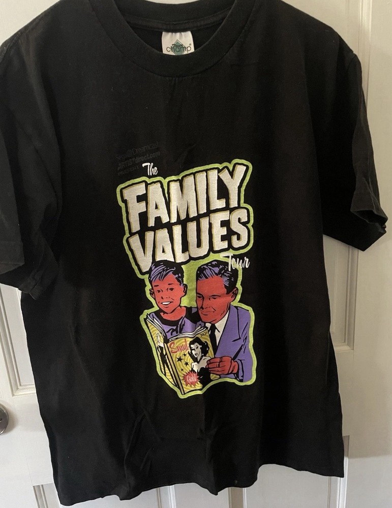 1999 Family Values Tour Shirt Size Large Black