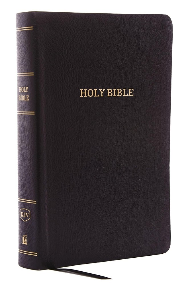 KJV Holy Bible Black Bonded Leather Red Letter Comfort Print King James Version