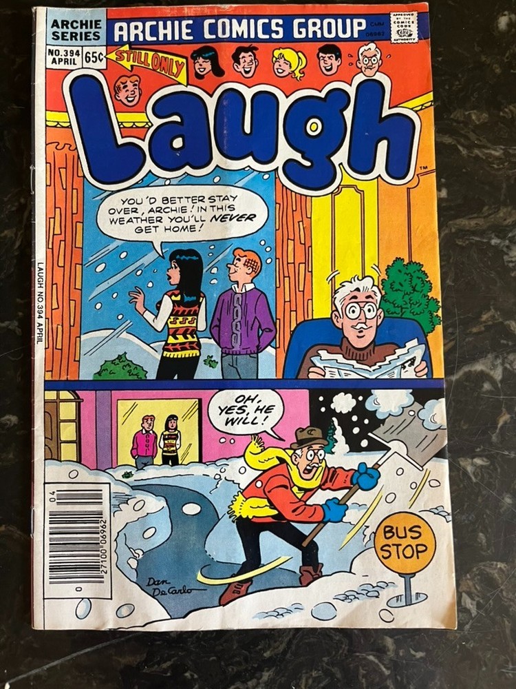 Laugh Comics #394 1986 Archie Comics Group Vintage Archie Jughead Betty Veronica