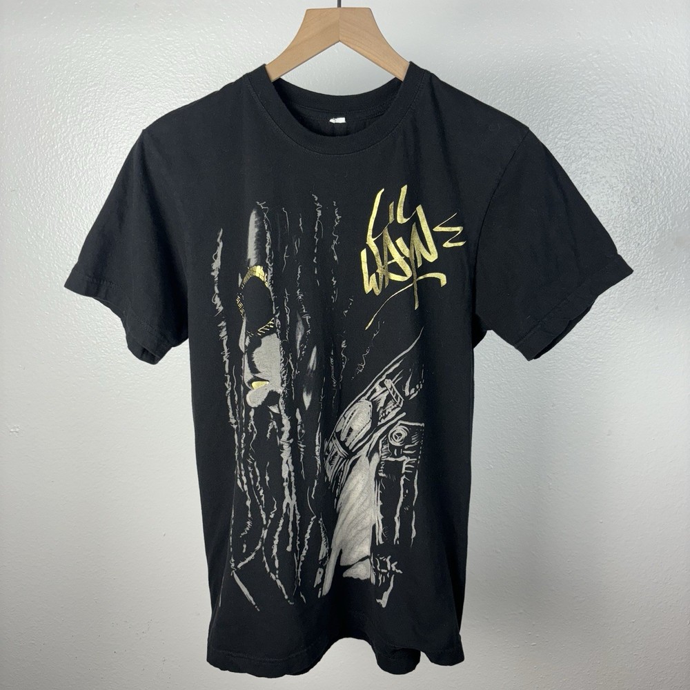Y2K Lil Wayne T Shirt Big Face Rap Chain Carter Vintage Weedy Size Medium