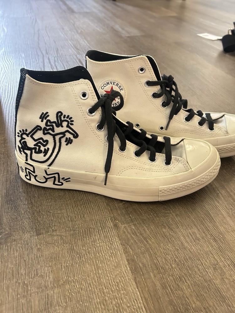 Converse x Keith Haring Chuck 70 High Top Canvas Sneaker 7.5 M 9.5 W