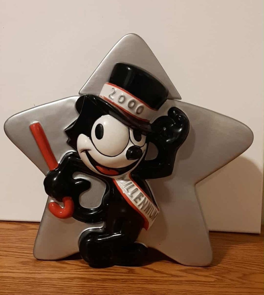 Vintage 2000 Limited Edition Felix the Cat Ceramic Cookie Jar