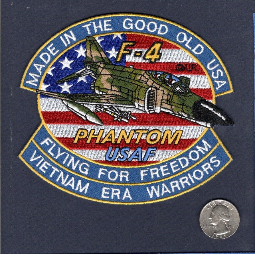 F-4 F-4D F-4E PHANTOM TFS Vietnam Warrior USAF McDonnell Fighter Squadron Patch