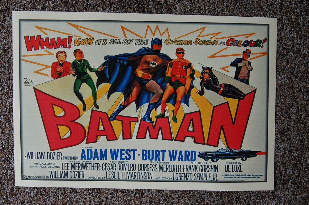 Batman Movie poster Lobby Card #5 Adam West Burt Ward