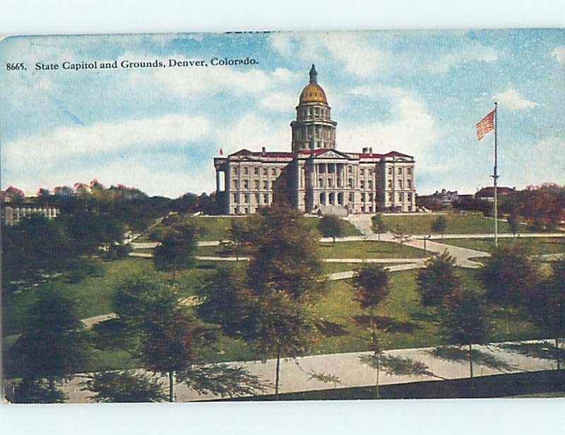 Divided-Back CAPITOL BUILDING Denver Colorado CO HM7835