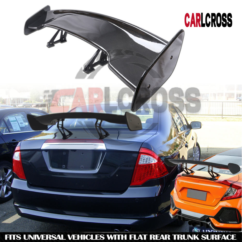 Ford Fusion 57-inch GT Wing Spoiler ABS Carbon Fiber Trunk Lip Universal
