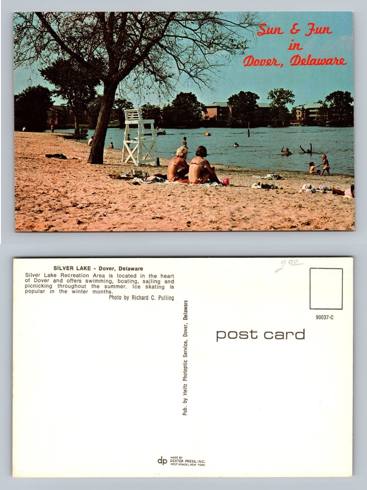 Dover, DE-Delaware, Silver Lake Bathers Recreation View, Vintage Postcard