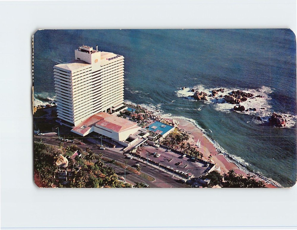 Postcard Aerial View Hotel Condesa Del Mar Acapulco Guerrero Mexico