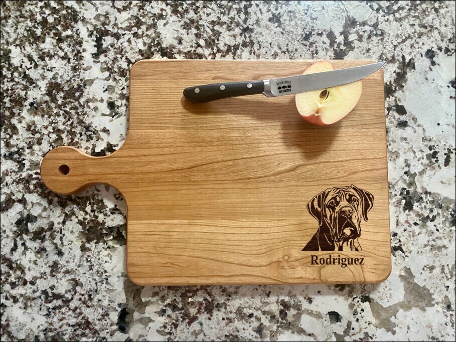 Cane Corso Mastiff Cutting Board | Dog Breed Charcuterie Board | Custom Serving