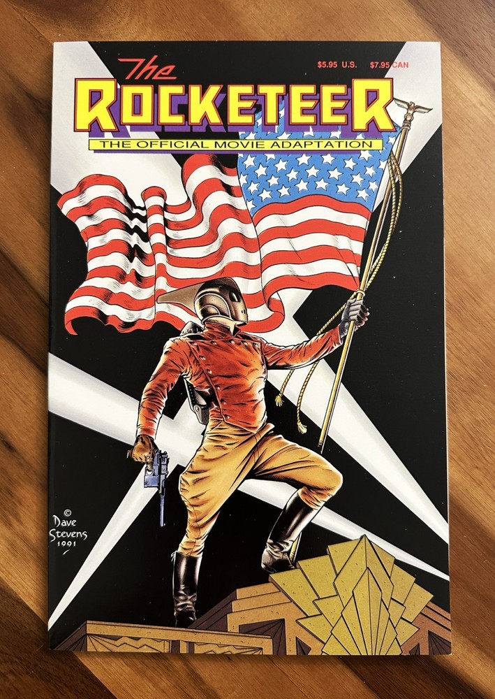 Rocketeer Official Movie Adaptation NM 1-Shot Dave Stevens cover art Walt Disney