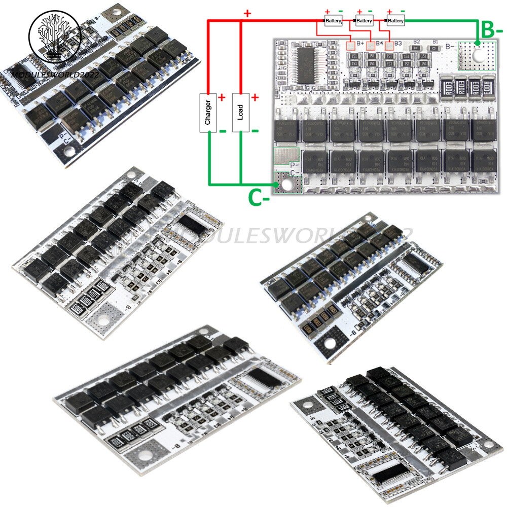 3S/4S/5S 100A Polymer/Lithium Iron Phosphate Battery Protection Circuit Board US