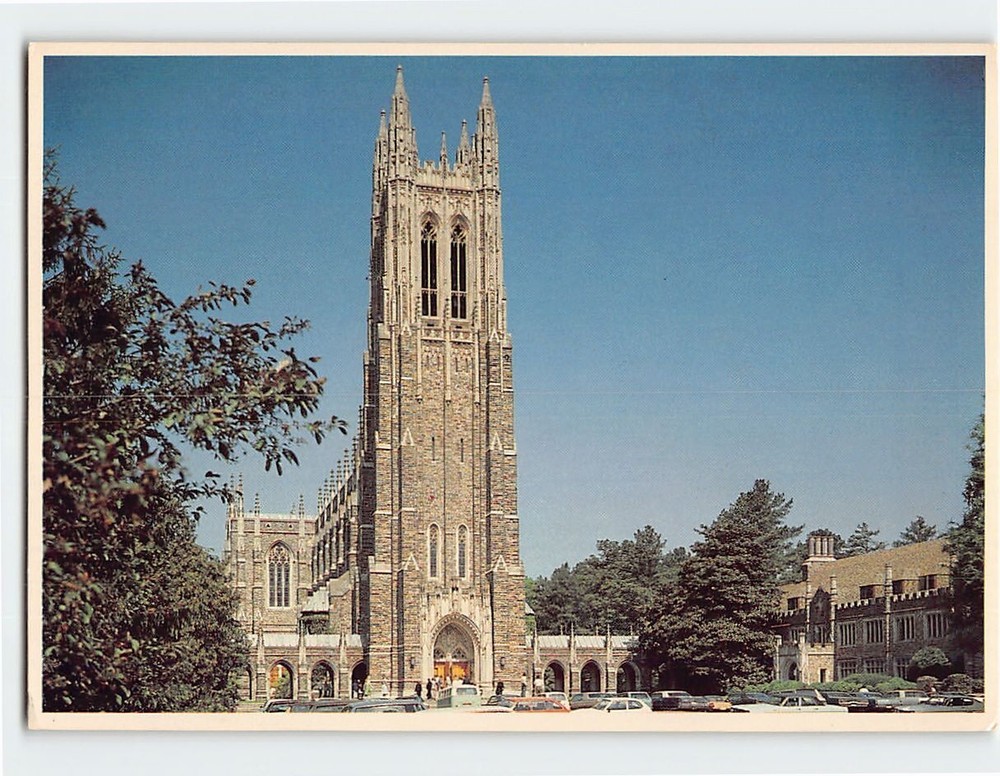 Postcard Duke Chapel Duke University Durham North Carolina USA
