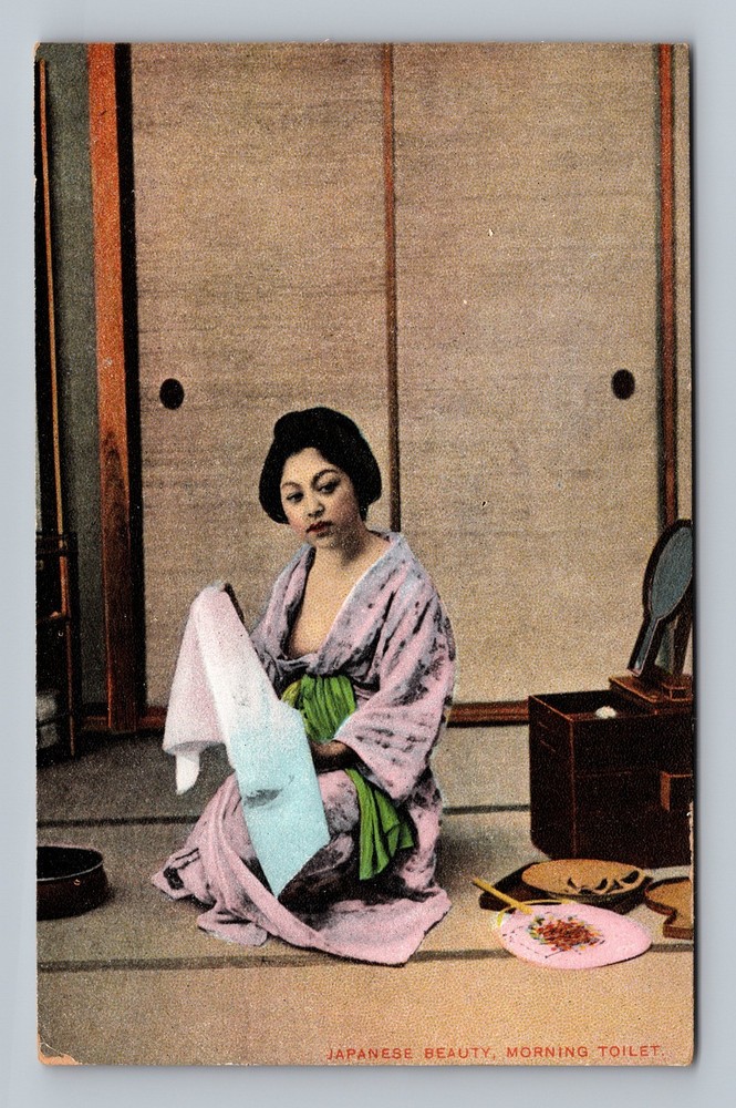 Japan- Japanese Beauty Standard Souvenir Post PC Old Card View Vintage Postcard