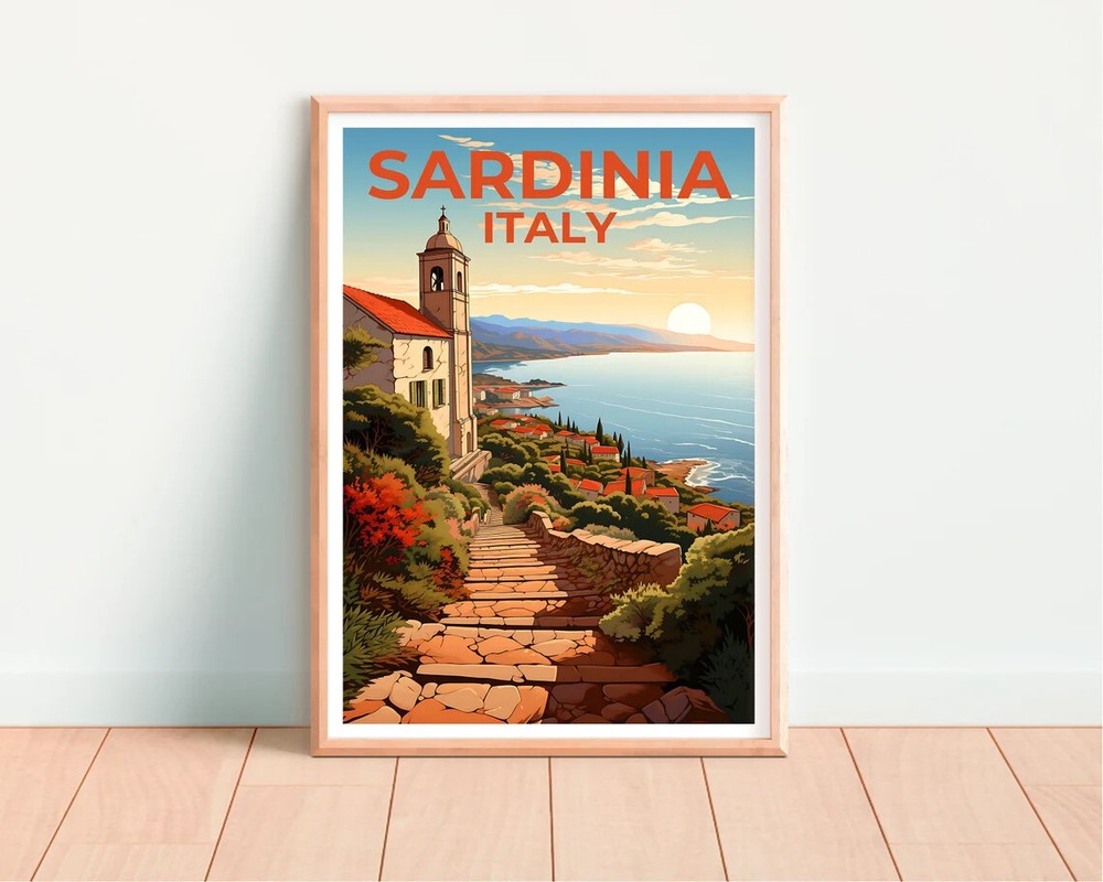 Sardinia Italy Travel Poster Premium Quality Choose your Size