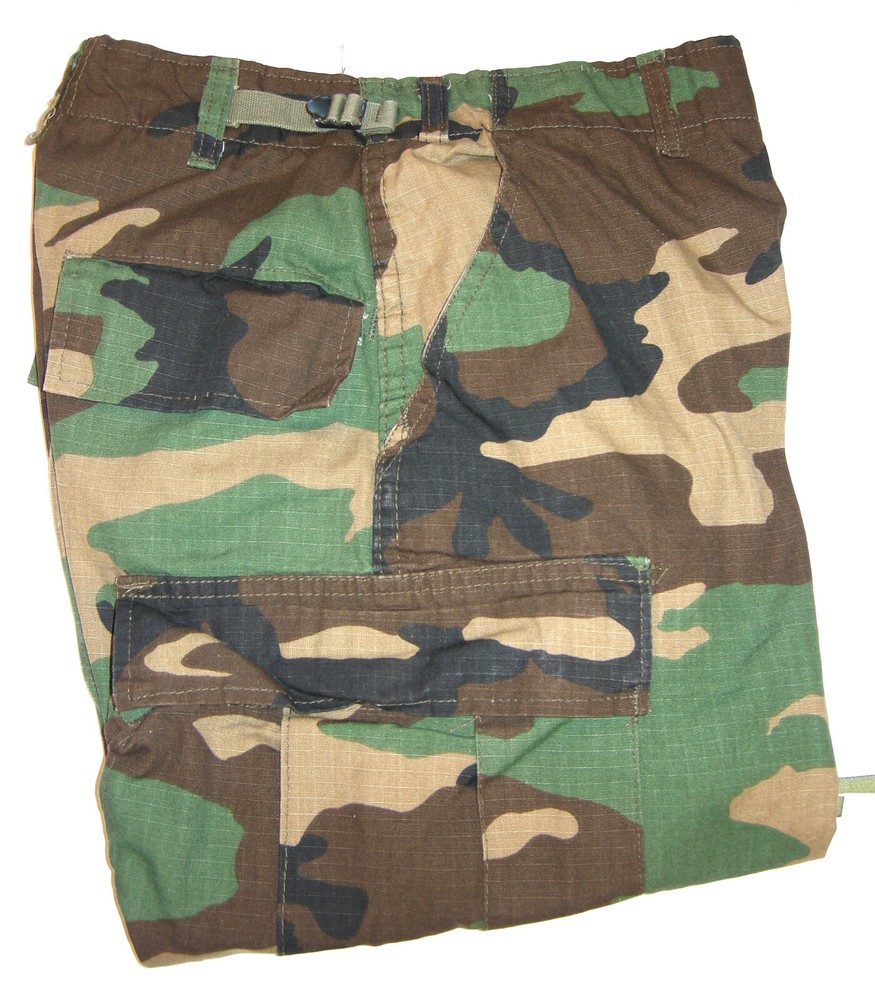US Military Army Pants Mens XS 26x32 Woodland Camo Combat Trousers