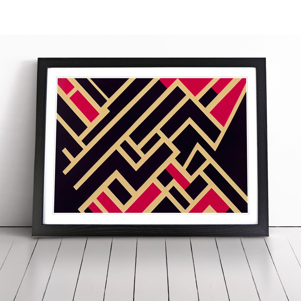 Soulful Abstract Wall Art Print Framed Canvas Picture Poster Decor Living Room