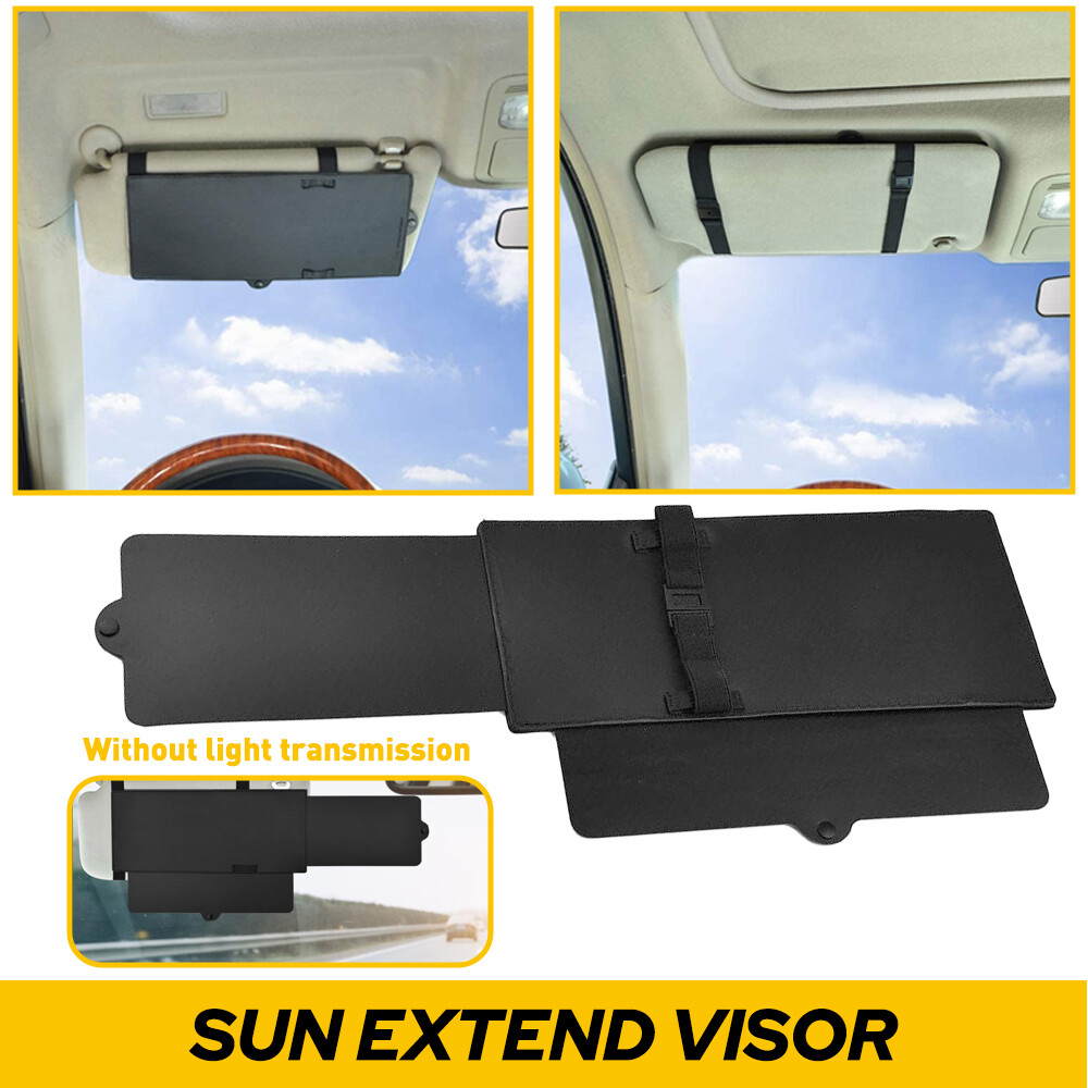 LE or RH Side Car Sun Shade Extender Anti-Glare Visor for Safer Driving  