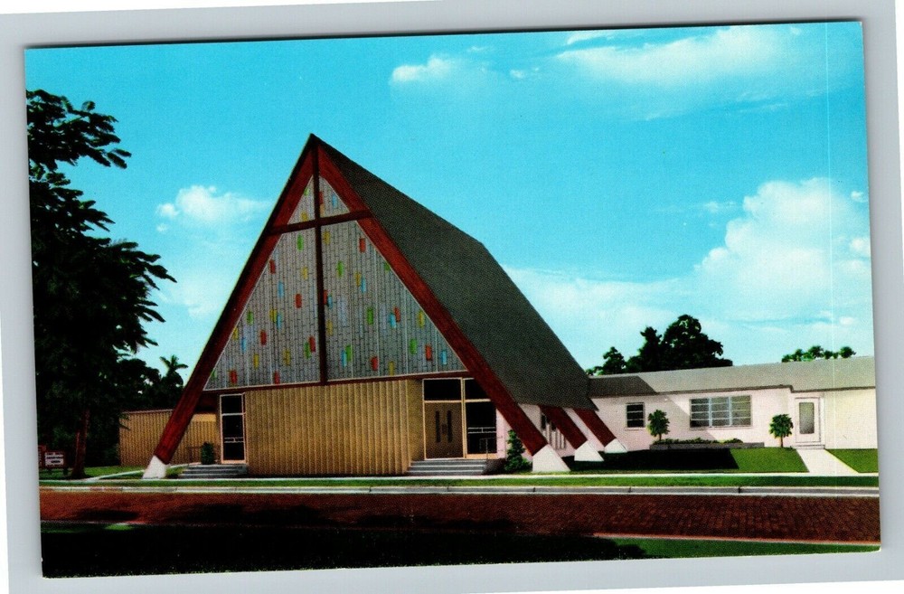 Punta Gorda FL-Florida, First United Presbyterian Church, Vintage Postcard