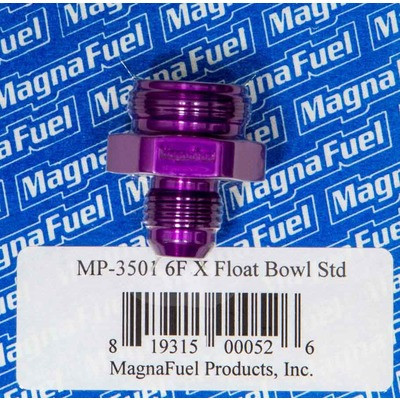 Magnaflow MP-3501 Purple Aluminum #6 Holley Float Bowl Fuel Fitting