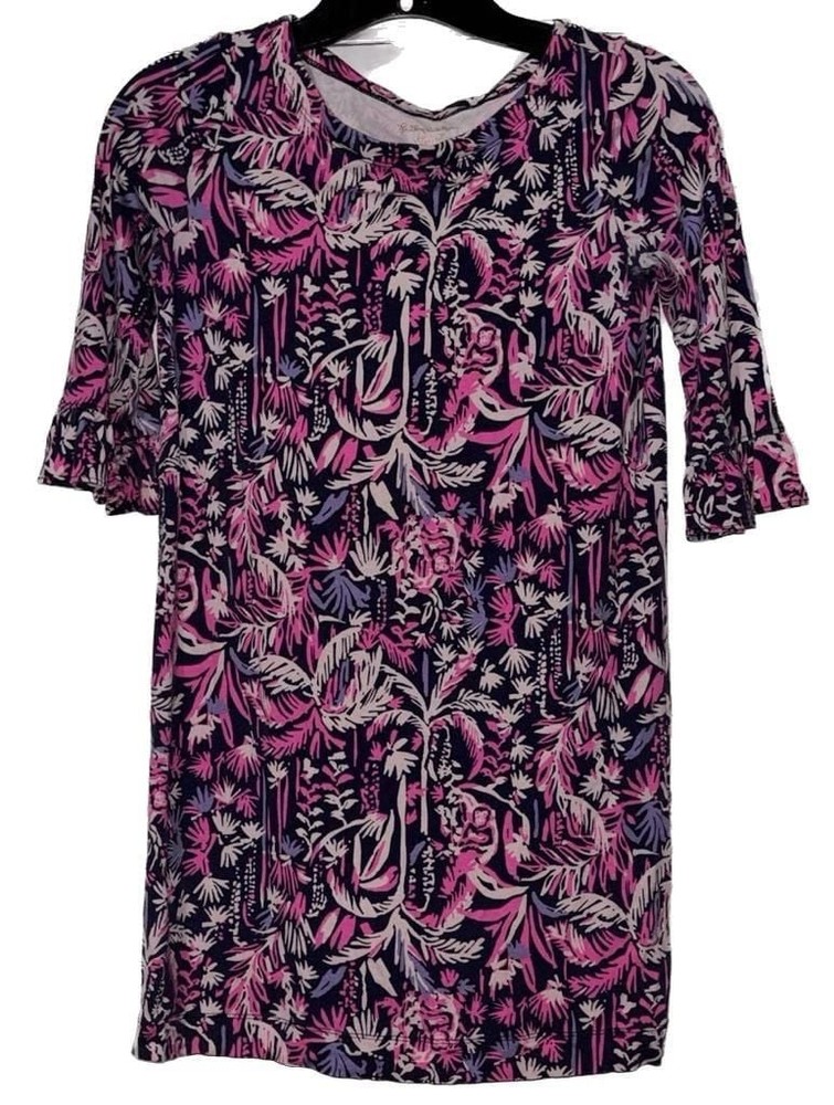 Lilly Pulitzer Girls Floral Print Dress Size L (8-10)
