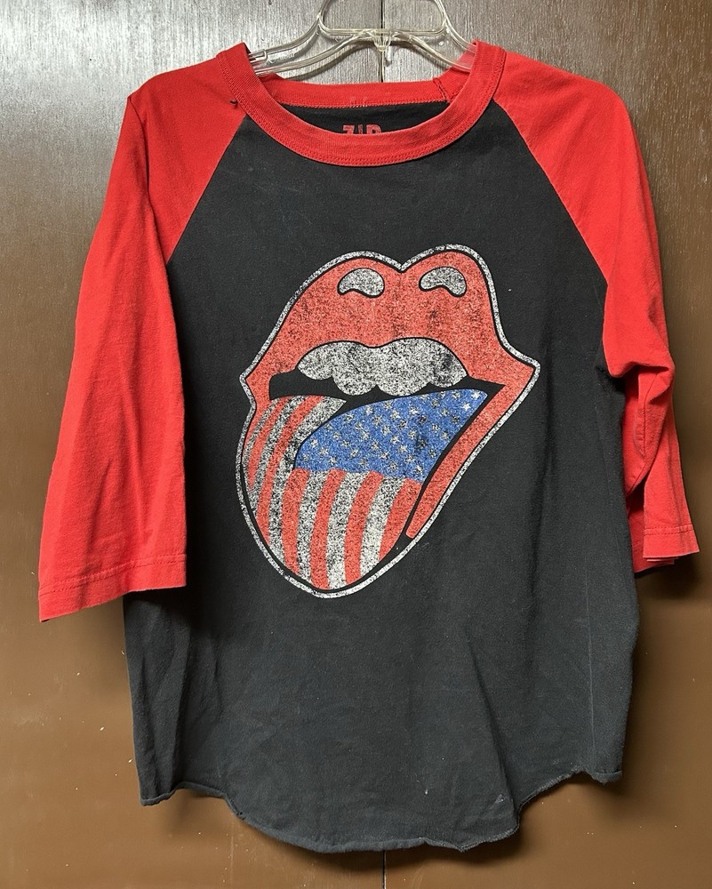 The ROLLING STONES Zip Code 2015 North American Tour Concert TShirt Medium