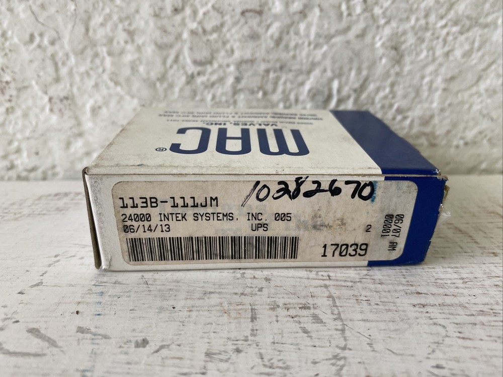Mac 113B-111Jm Solenoid Valve