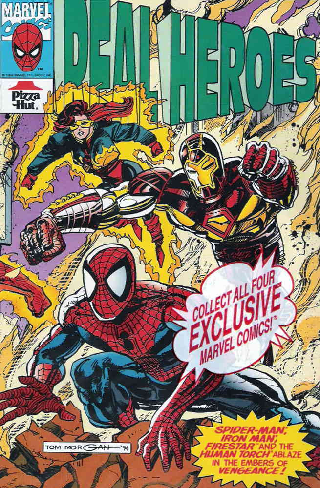 Real Heroes (Marvel) #4 (with card) VF/NM; Marvel | Pizza Hut Spider-Man - we co