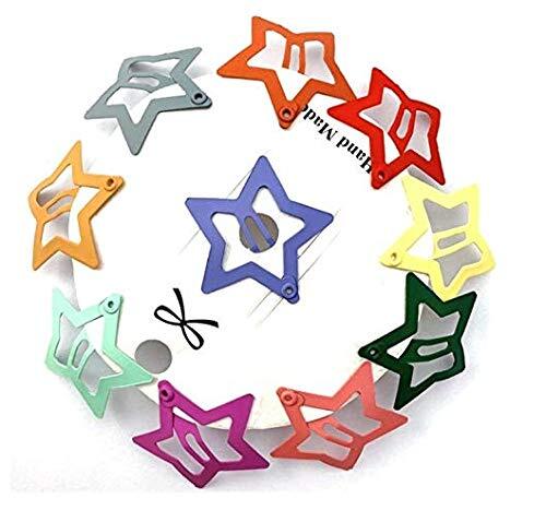 20 PCS Metal Snap Clips for Kids Colorful Hair Barrettes Girls’ Accessories