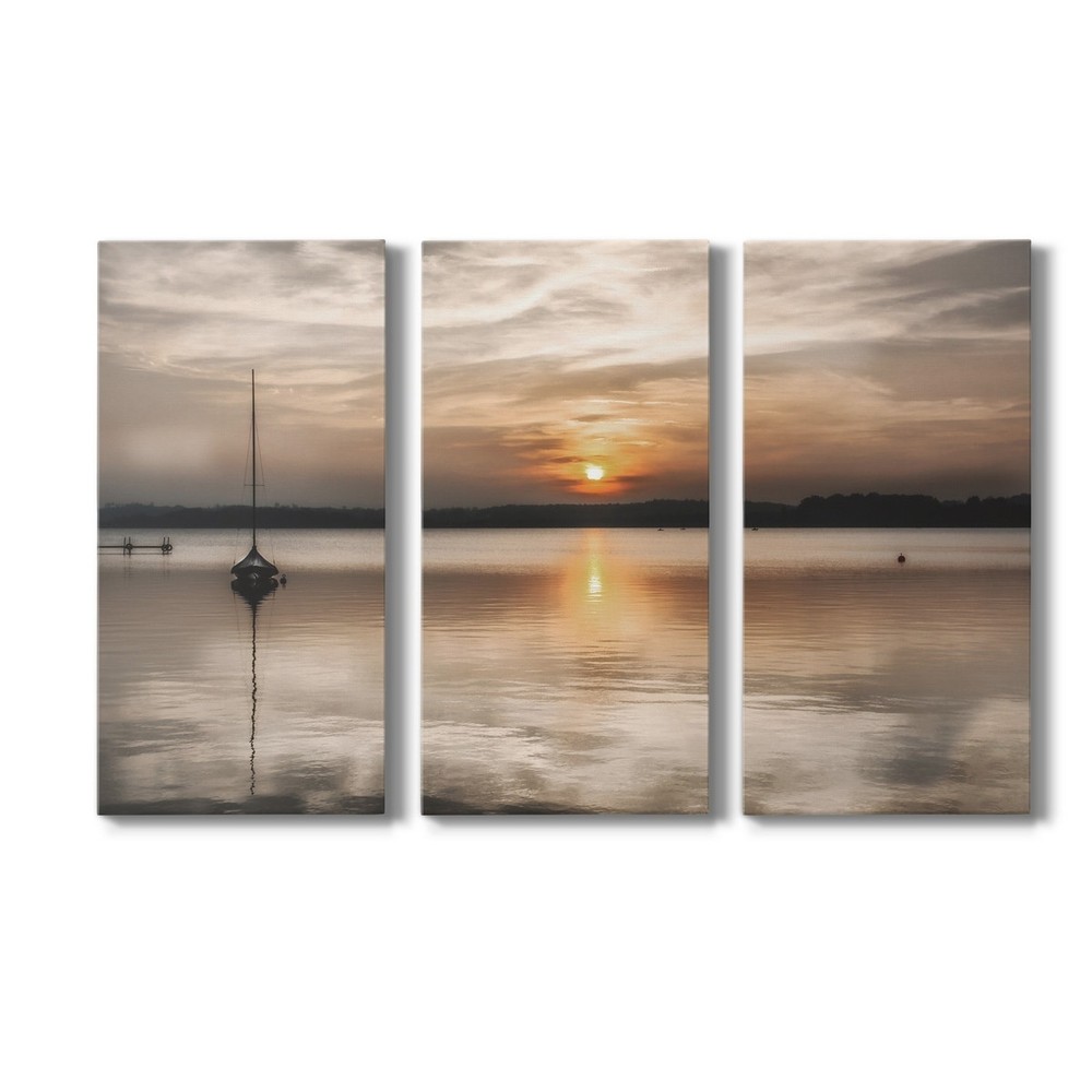 Soft Sunset Premium Gallery Wrapped Canvas Ready to Hang Wall Art