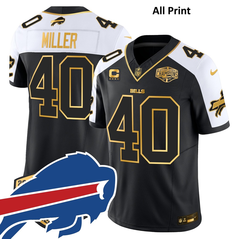 Buffalo Bills AFC East Champions #40 Von Miller Football Jersey All Print