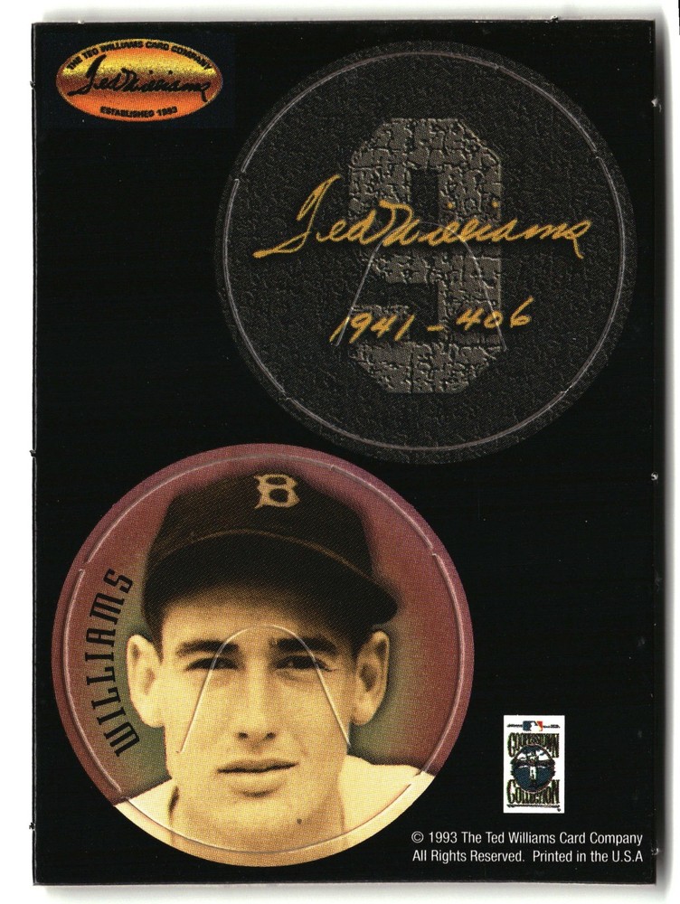 1993 Ted Williams #NNO Ted Williams Pog Cards