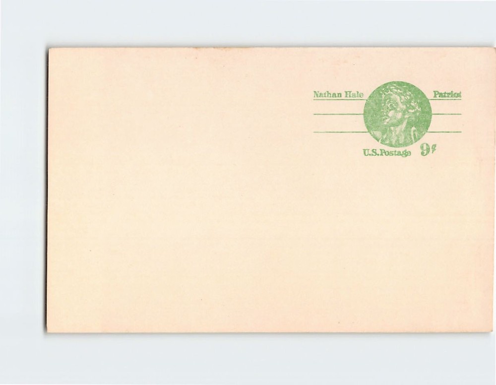 Postcard Nathan Hale Patriot US Postage Blank Postcard