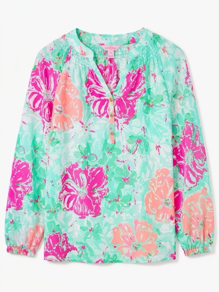 Lilly Pulitzer UPF 50+ Women's Skipper Popover - Xxs Lilly Loves Disney/Blue...